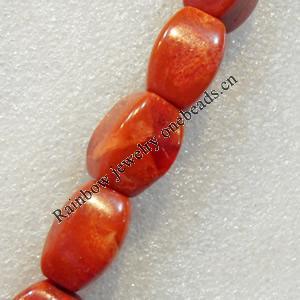 Grass Corals Beads Natural, Faceted Oval, 14x20mm, Hole:Approx 1mm, Sold by KG