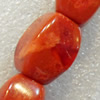 Grass Corals Beads Natural, Faceted Oval, 14x20mm, Hole:Approx 1mm, Sold by KG