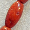 Grass Corals Beads Natural, Oval, 10x20mm, Hole:Approx 1mm, Sold by KG