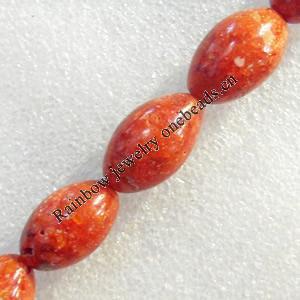 Grass Corals Beads Natural, Oval, 13x20mm, Hole:Approx 1mm, Sold by KG