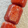 Grass Corals Beads Natural, Tube, 10x12mm, Hole:Approx 1mm, Sold by KG