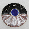 Ceramics Pendants, Flat Round 53mm Hole:5mm, Sold by PC