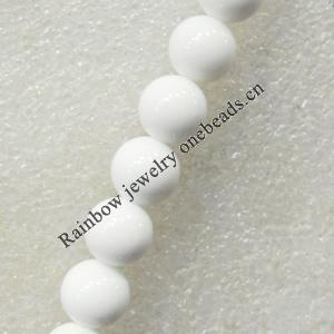 Tridaonidae Shell Beads, Round, 10mm, Hole:Approx 1mm, Sold per 15.7-inch Strand