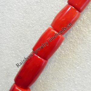Corals Beads, Tube, Approx:14x20mm, Hole:Approx 1mm, Sold by KG