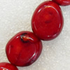 Corals Beads, Flat Oval, Approx:19x22mm, Hole:Approx 1mm, Sold by KG