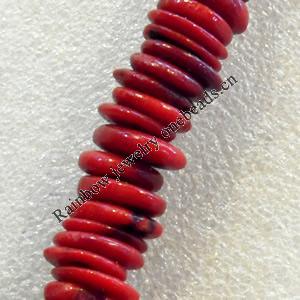 Corals Beads, Coin, Approx:13-15x2mm, Hole:Approx 1mm, Sold by KG
