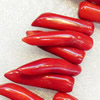 Corals Beads, Nugget, Approx:38x9-48x11mm, Hole:Approx 1mm, Sold by KG