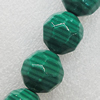 Natural Stone Beads, Faceted Round 12mm Hole:1mm, Sold per 16-inch Strand