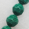 Natural Stone Beads, Faceted Round 14mm Hole:1mm, Sold per 16-inch Strand