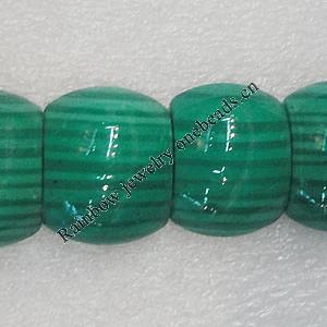 Natural Stone Beads, Half Drum 23x18mm Hole:1mm, Sold per 16-inch Strand