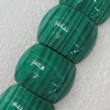 Natural Stone Beads, Half Drum 23x18mm Hole:1mm, Sold per 16-inch Strand