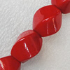 Natural Stone Beads, Twist Faceted Oval 20x15mm Hole:1mm, Sold per 16-inch Strand