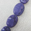 Natural Stone Beads, Flat Oval 20x15mm Hole:1mm, Sold per 16-inch Strand