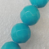 Natural Stone Beads, Faceted Round 14mm Hole:1mm, Sold per 16-inch Strand