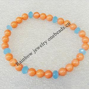 Corals Bracelet, width:6mm, Length Approx:7.1-inch, Sold by Strand