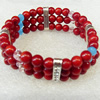 Corals Bracelet, width:20mm, Length Approx:7.1inch, Sold by Strand