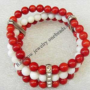 Corals Bracelet, width:20mm, Length Approx:7.1-inch, Sold by Strand