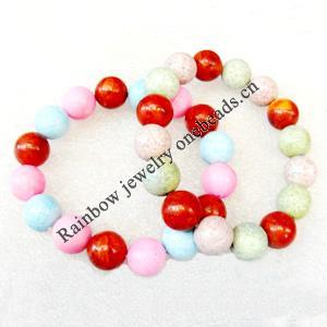 Corals Bracelet, width:12mm, Length Approx:7.1inch, Sold by Strand