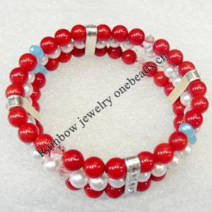 Corals Bracelet, width:20mm, Length Approx:7.1-inch, Sold by Strand