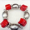 Corals Bracelet, width:20mm, Length Approx:7.1inch, Sold by Strand