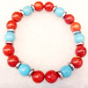 Corals Bracelet, width:10mm, Length Approx:7.1-inch, Sold by Strand