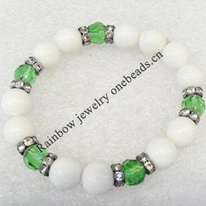 Shell Bracelet, width:10mm, Length Approx:7.1-inch, Sold by Strand