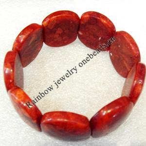 Corals Bracelet, width:28mm, Length Approx:7.1-inch, Sold by Strand