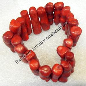 Corals Bracelet, width:30mm, Length Approx:7.1-inch, Sold by Strand