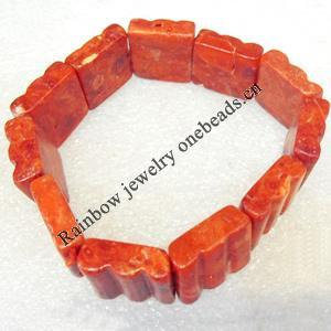 Corals Bracelet, width:17mm, Length Approx:7.1-inch, Sold by Strand