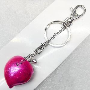 Zinc Alloy keyring Jewelry Chains, width:31mm, Length Approx:13cm, Sold by Dozen