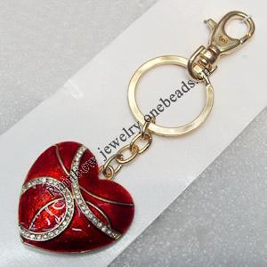 Zinc Alloy keyring Jewelry Chains, width:40mm, Length Approx:13cm, Sold by Dozen