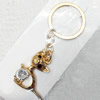 Zinc Alloy keyring Jewelry Chains, width:36mm, Length Approx:9.5cm, Sold by Dozen