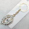 Zinc Alloy keyring Jewelry Chains, width:45mm, Length Approx:8cm, Sold by Dozen