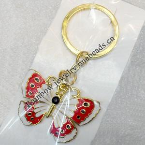 Zinc Alloy keyring Jewelry Chains, width:55mm, Length Approx:9cm, Sold by Dozen