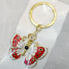 Zinc Alloy keyring Jewelry Chains, width:55mm, Length Approx:9cm, Sold by Dozen