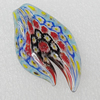 Millefiori Glass Pendants, 51x30mm Hole:5mm, Sold by PC