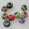 Fimo Beads European, Mix Style, 14x11mm Hole:5mm, Sold by Bag