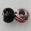 Fimo Beads European, 14x11mm Hole:5mm, Sold by Bag