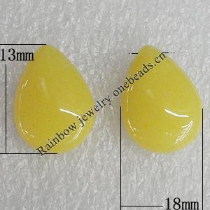 Mountain Jade Beads, Flat Teardrop 18x13mm Hole:0.5mm, Sold by PC