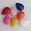 Mountain Jade Beads, Mix Color, Flat Teardrop 18x13mm Hole:0.5mm, Sold by Group