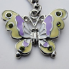 Zinc Alloy Enamel Charm/Pendant with Crystal, Nickel-free & Lead-free, A Grade Animal 20x27mm Hole:2mm, Sold by PC