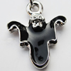 Zinc Alloy Enamel Pendants, Nickel-free & Lead-free, A Grade Animal 18x15mm Hole:2mm, Sold by PC