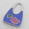 Zinc Alloy Enamel Pendants, Bag 28x18mm, Sold by PC