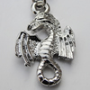 Zinc Alloy Charm/Pendants, Nickel-free & Lead-free, A Grade Animal 21x14mm Hole:2mm, Sold by PC