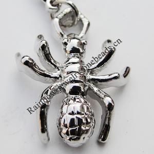 Zinc Alloy Charm/Pendants, Nickel-free & Lead-free, A Grade Animal 21x17mm Hole:2mm, Sold by PC