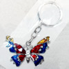 Zinc Alloy keyring Jewelry Chains, width:53mm, Length Approx:8.5cm, Sold by Dozen