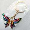 Zinc Alloy keyring Jewelry Chains, width:55mm, Length Approx:9cm, Sold by Dozen