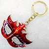 Zinc Alloy keyring Jewelry Chains, width:70mm, Length Approx:10.5cm, Sold by Dozen