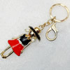 Zinc Alloy keyring Jewelry Chains, width:30mm, Length Approx:16cm, Sold by Dozen