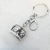 Zinc Alloy keyring Jewelry Chains, width:30mm, Length Approx:10.5cm, Sold by Dozen